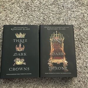 Three Dark Crowns & One Dark Throne (signed) by Kendare Blake